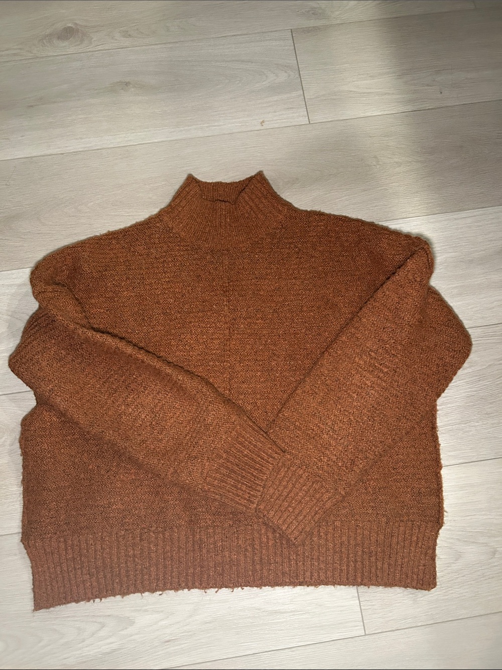 Only Women's Rust Brown Turtleneck Sweater